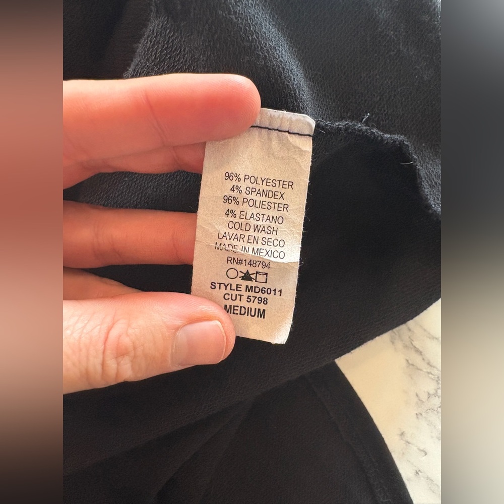 EUC Three Bird Nest On The Go Round Hem Pocketed Midi Dress - Black, Medium - Picture 15 of 15